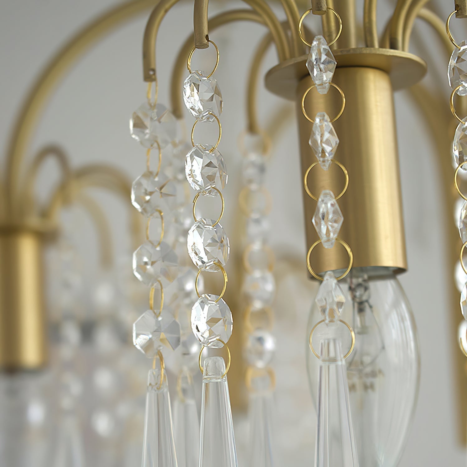 Voyant Premium Luxury Candle Crystal Chandelier - Lamp Copper