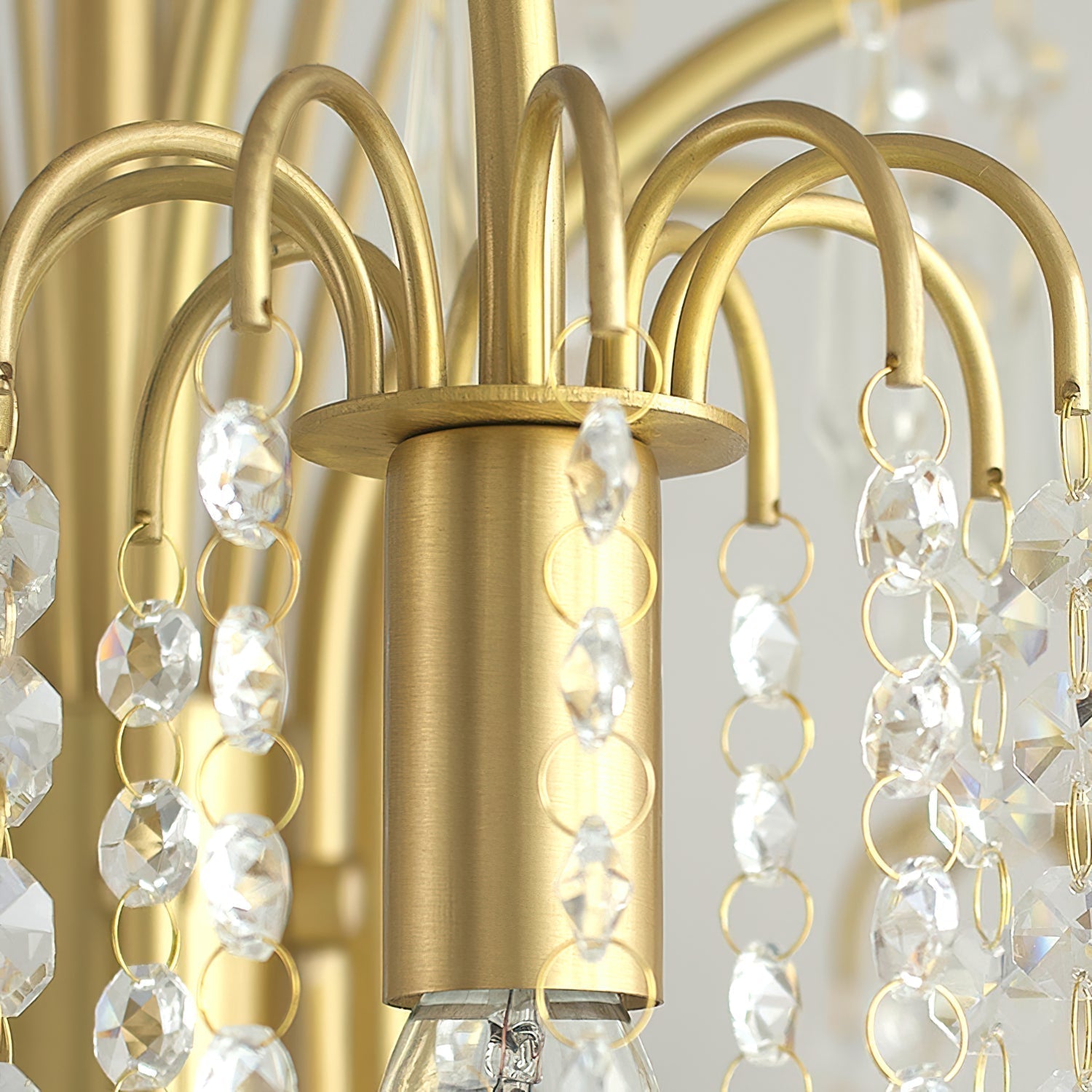 Voyant Premium Luxury Candle Crystal Chandelier - Lamp Copper