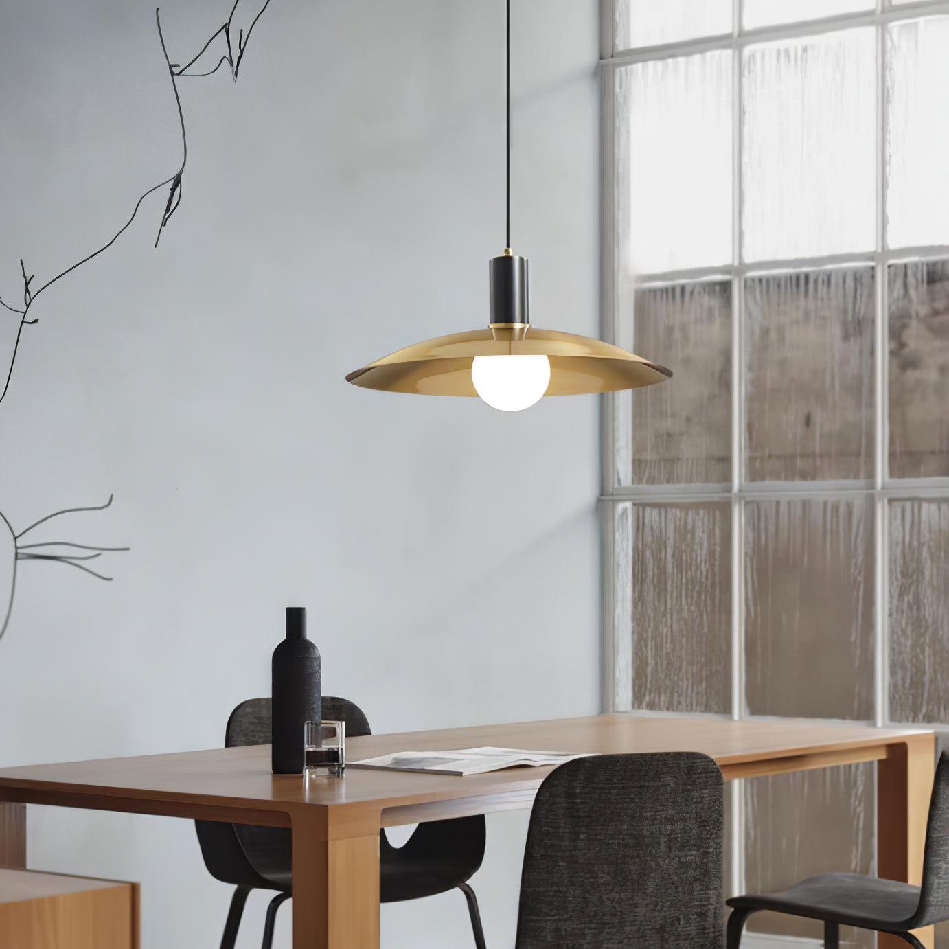 Brass Flared Pendant Lamp - Blowlighting