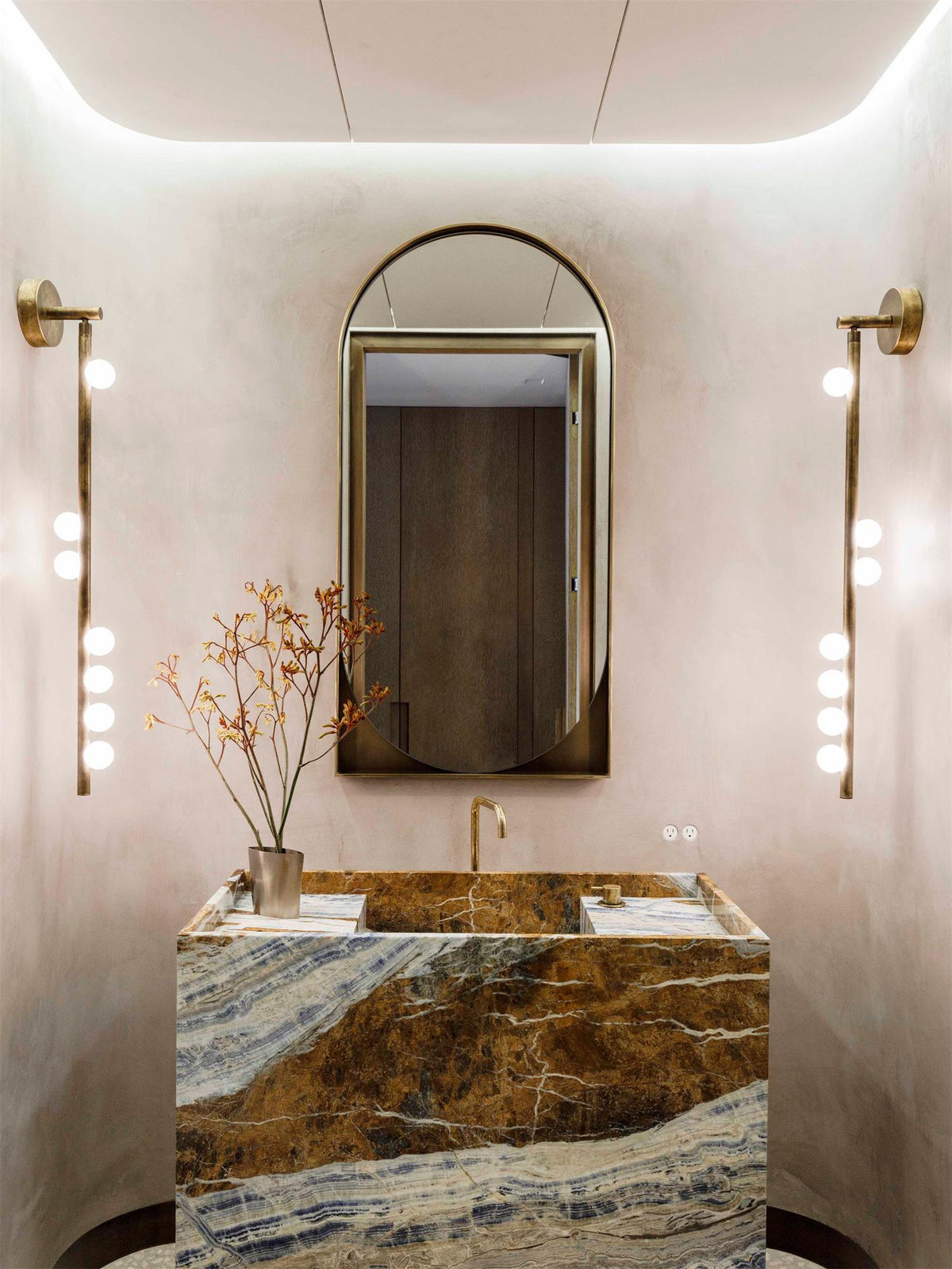 Brass Glass Tube Wall Lamp - Blowlighting
