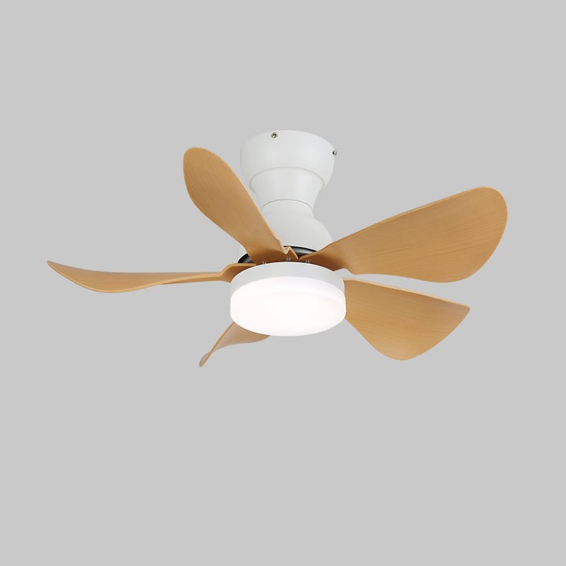 Ventilatore da soffitto Callen con luce effetto legno