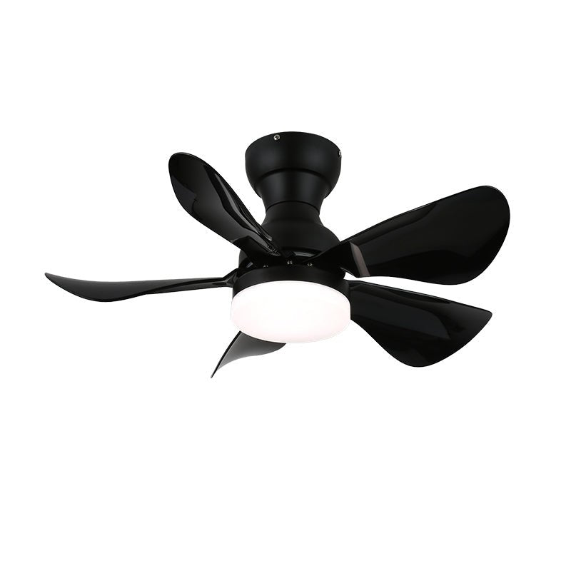 Ventilatore da soffitto Callen con luce effetto legno, vista dell'installazione