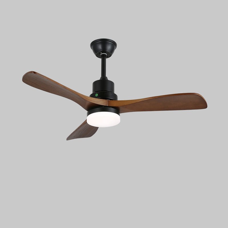 Ventilatore da Soffitto Kaelen Moderno in Legno con Luce