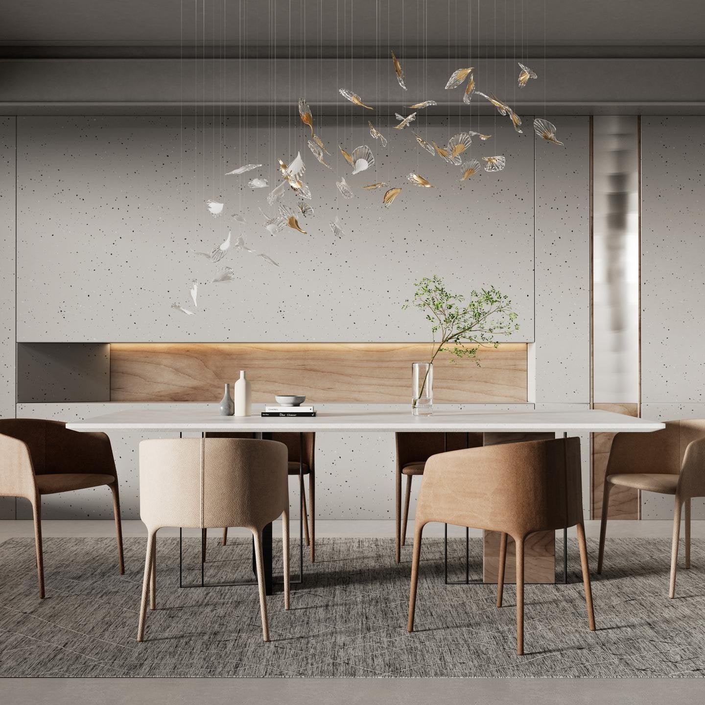 Asorus Artistic Leaf-Shape Chandelier - Blowlighting