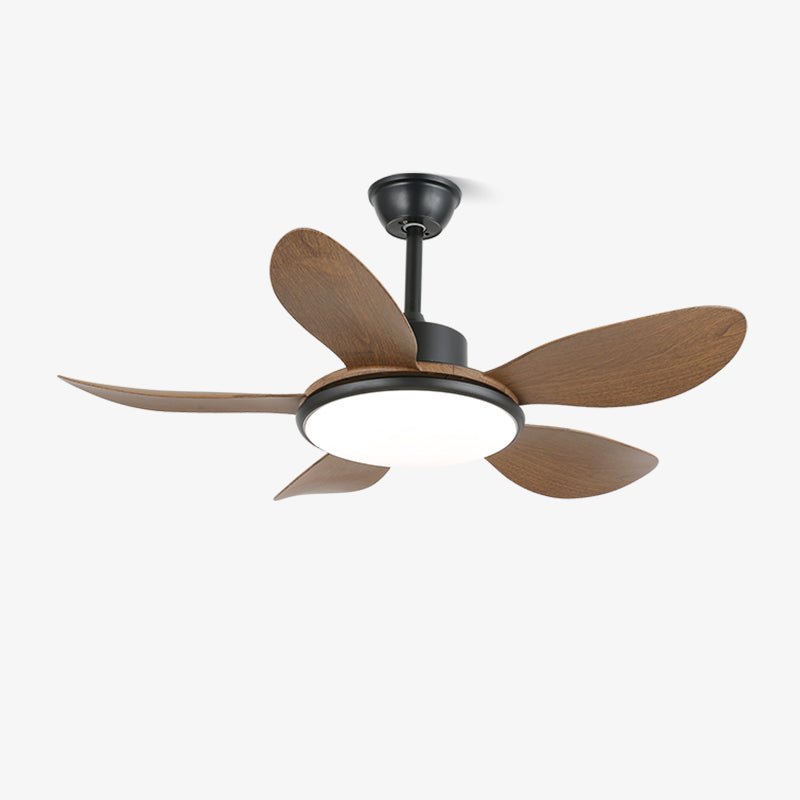 Ventilatore da Soffitto con Luce Tirenor in Legno, vista generale