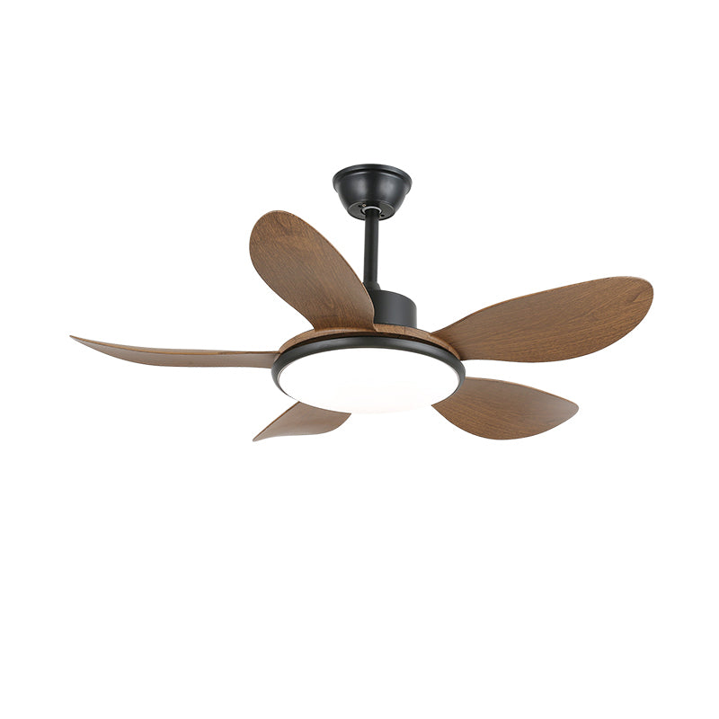 Ventilatore da Soffitto con Luce Tirenor in Legno, vista dall'alto