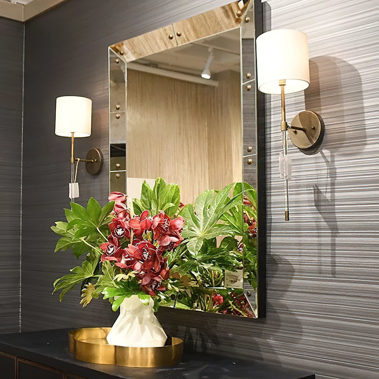 Lumos Premium Modern Minimalist Acrylic Fabric Wall Lamp - Lamp Copper