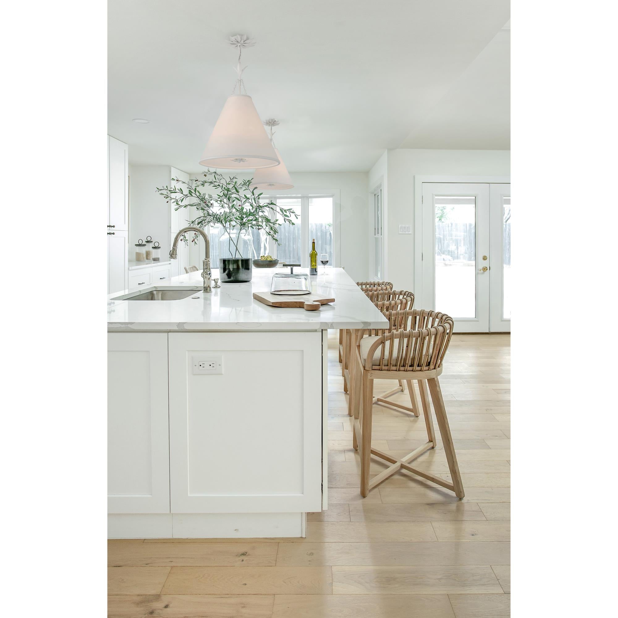 Aeon Modern Minimalist Brass Metal Fabric Pendant Lamp - Lamp Copper