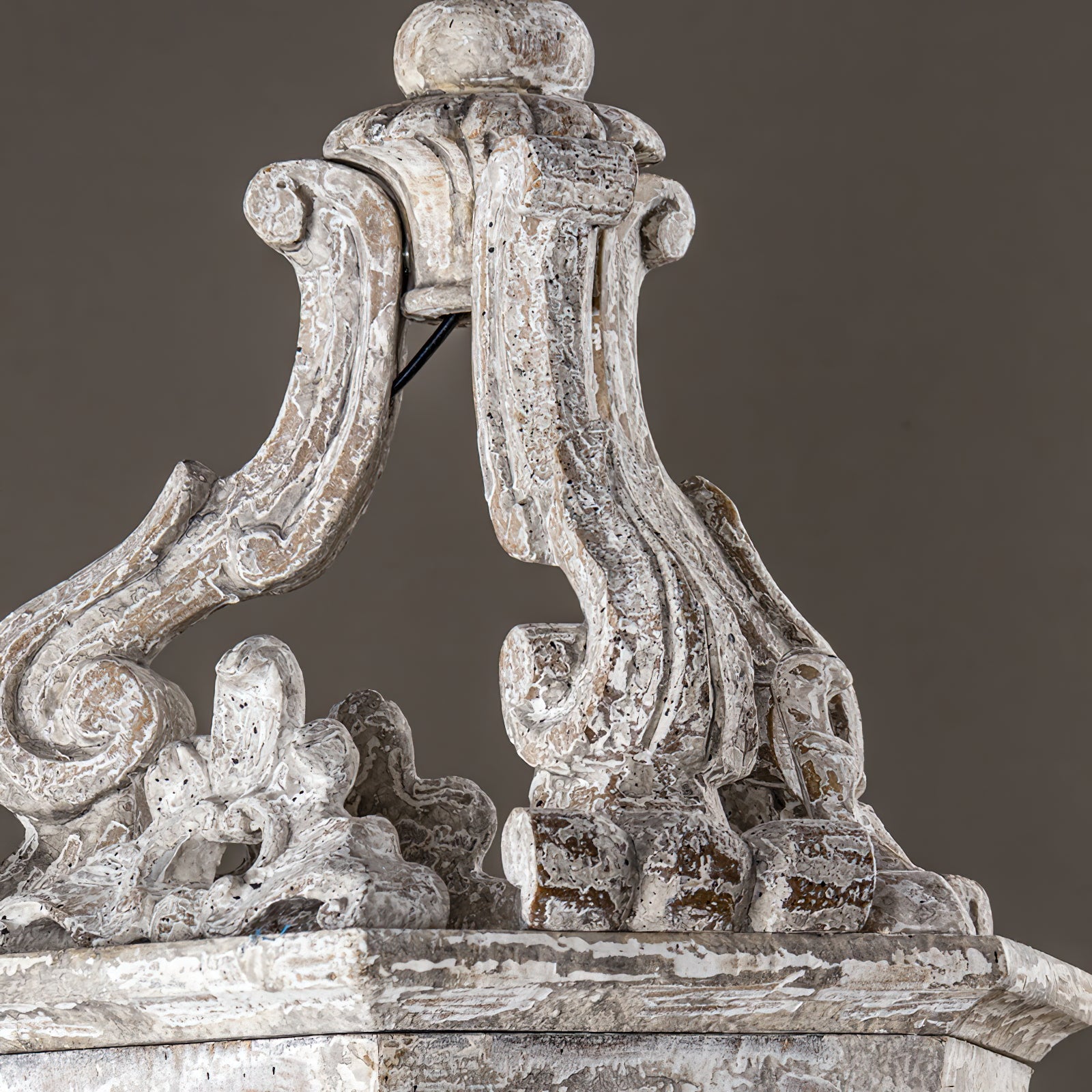 Seren Postmodern Luxury Elegance Wood Resin Lantern Pendant Lamp - Lamp Copper