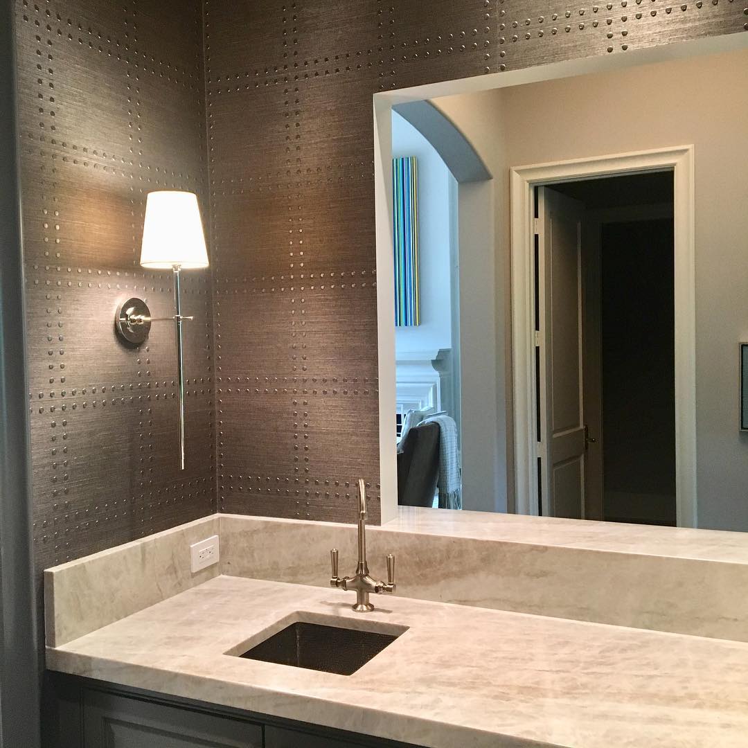 Platina Modern Minimalist Brass Fabric Wall Lamp - Lamp Copper