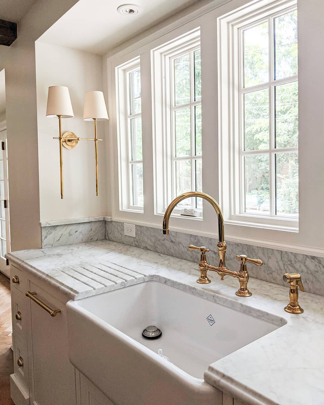 Platina Modern Minimalist Brass Fabric Wall Lamp - Lamp Copper