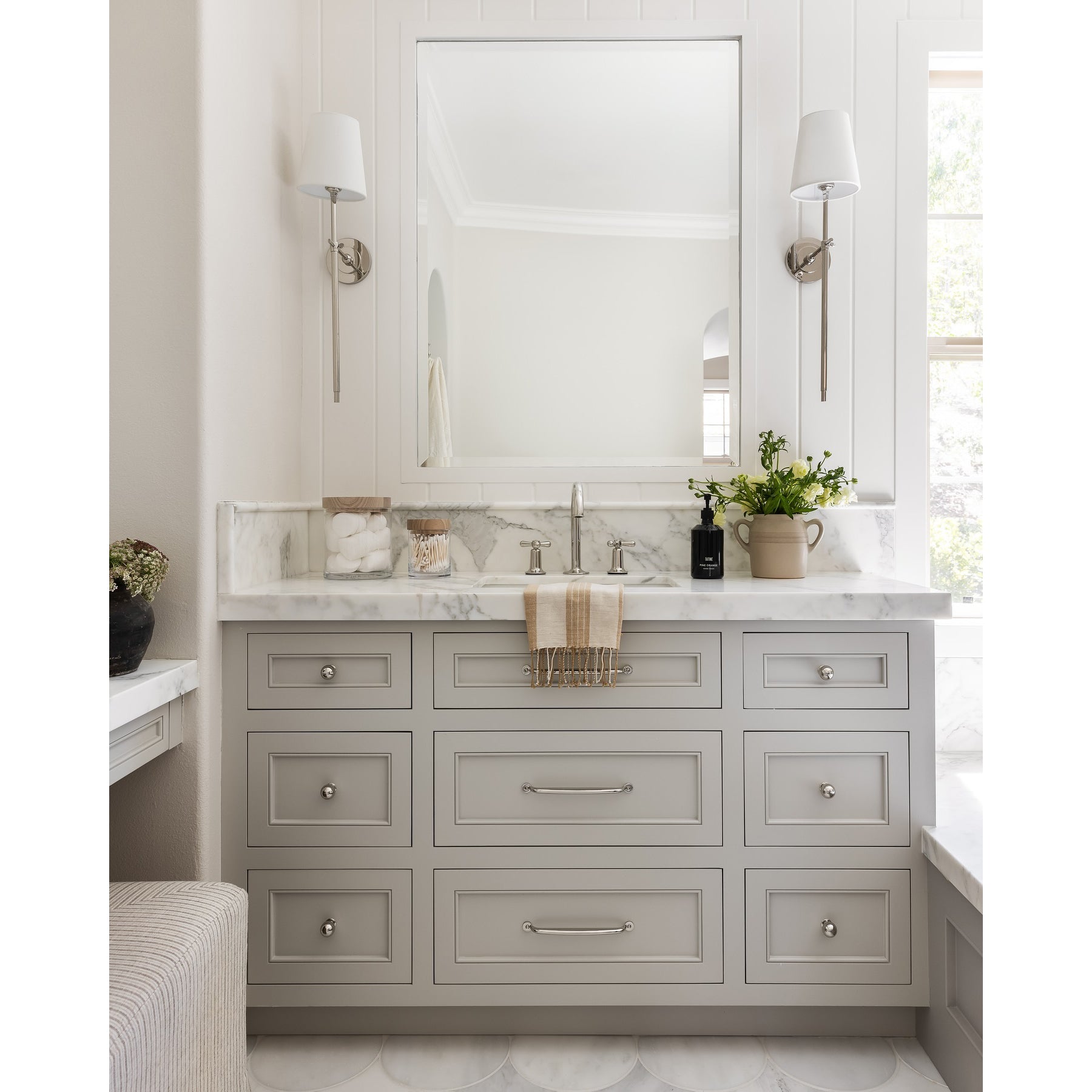 Platina Modern Minimalist Brass Fabric Wall Lamp - Lamp Copper