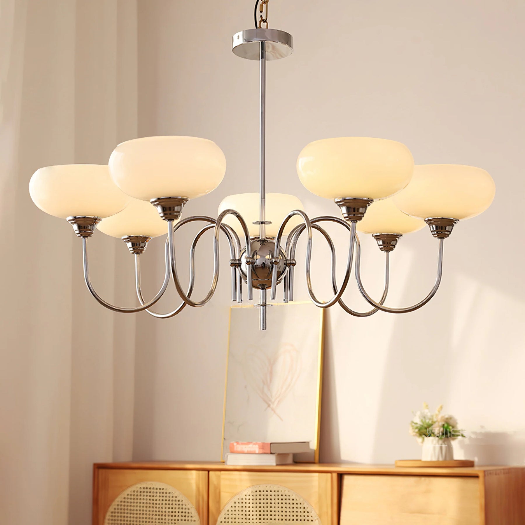 Arisha Vintage LED Metallo Vetro Lampade a Sospensione Soggiorno