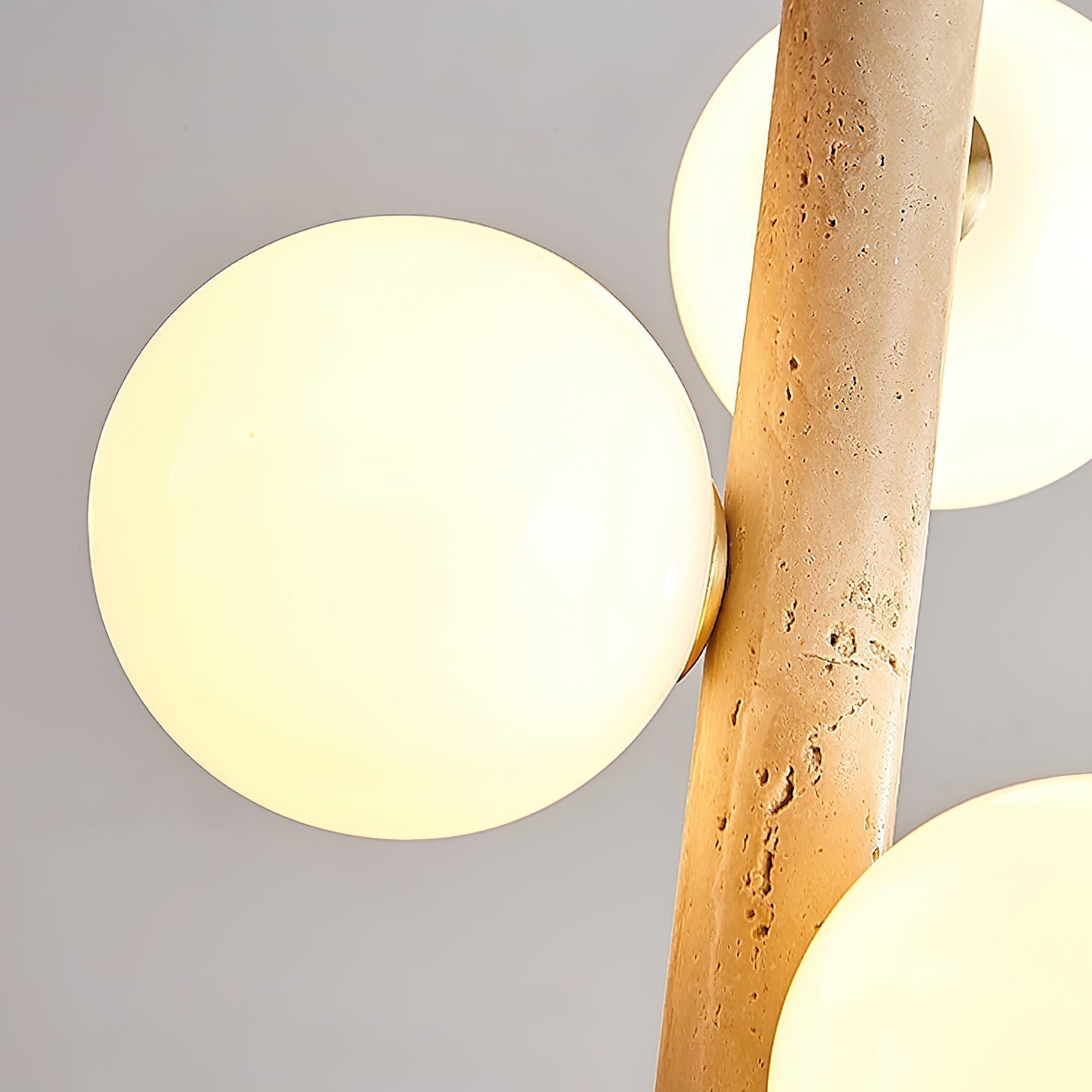 Aursorel Multi-Globe Travertine Pendant Light - Neutralighting