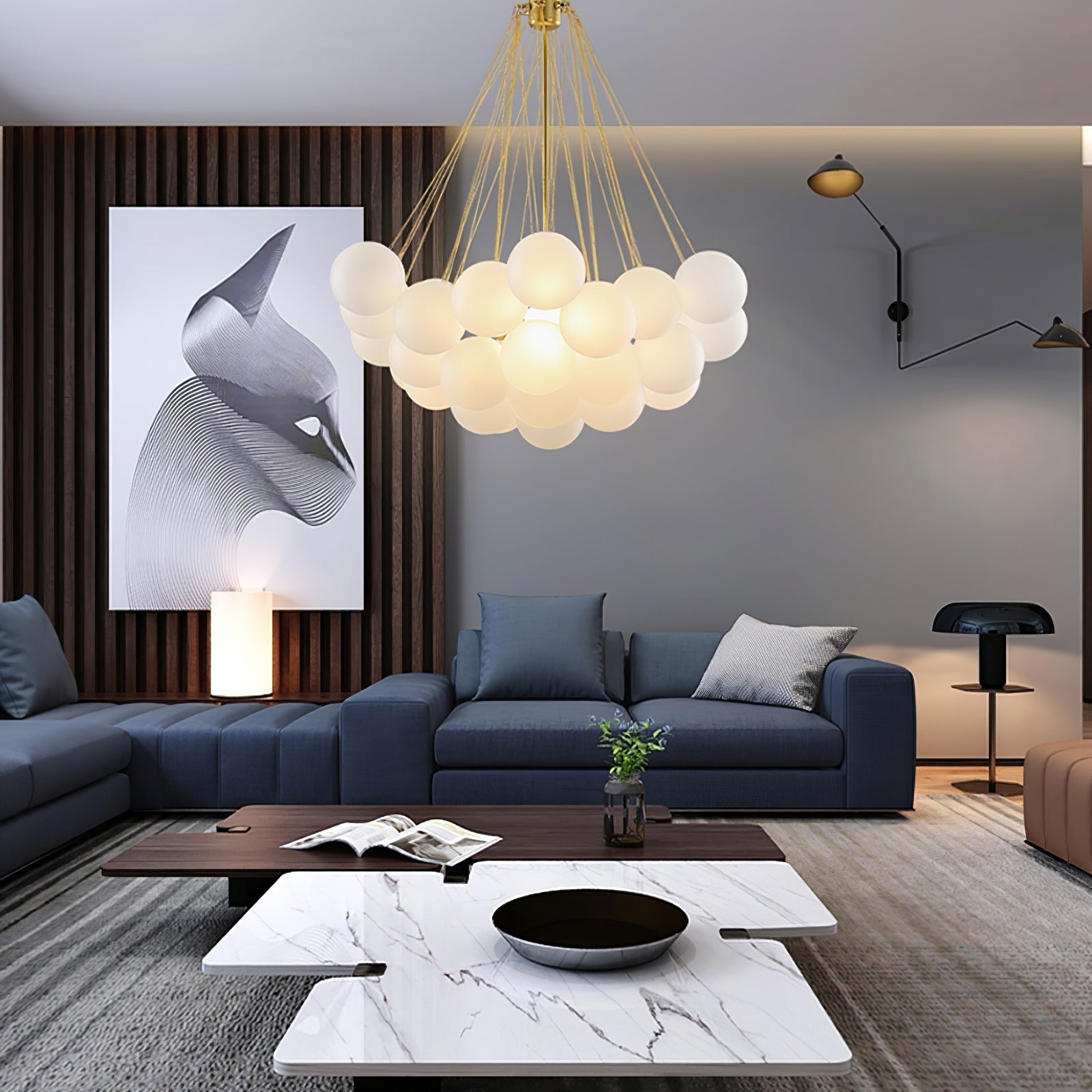 Bubble Chandelier - Blowlighting