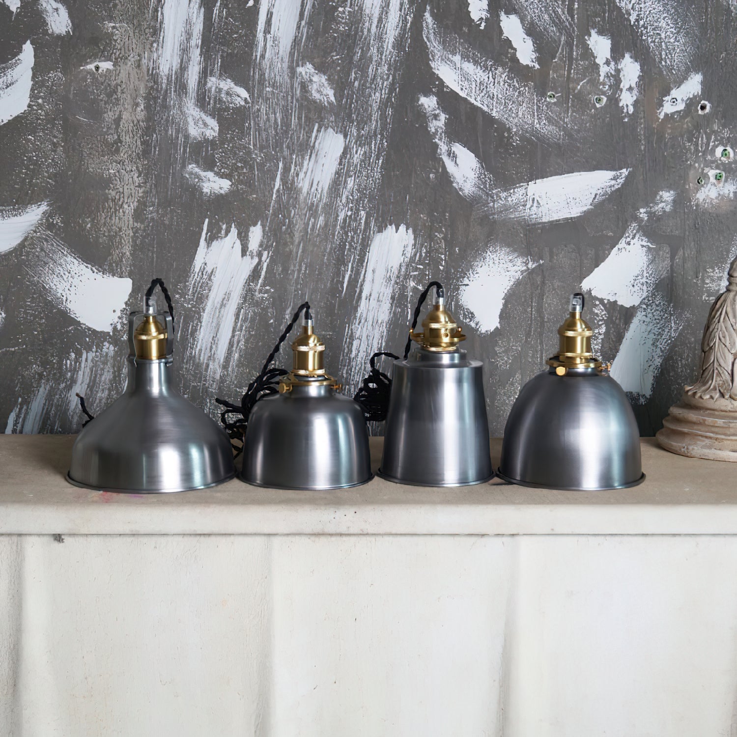 Radius Vintage Industrial Brass Metal Pendant Light - Lamp Copper