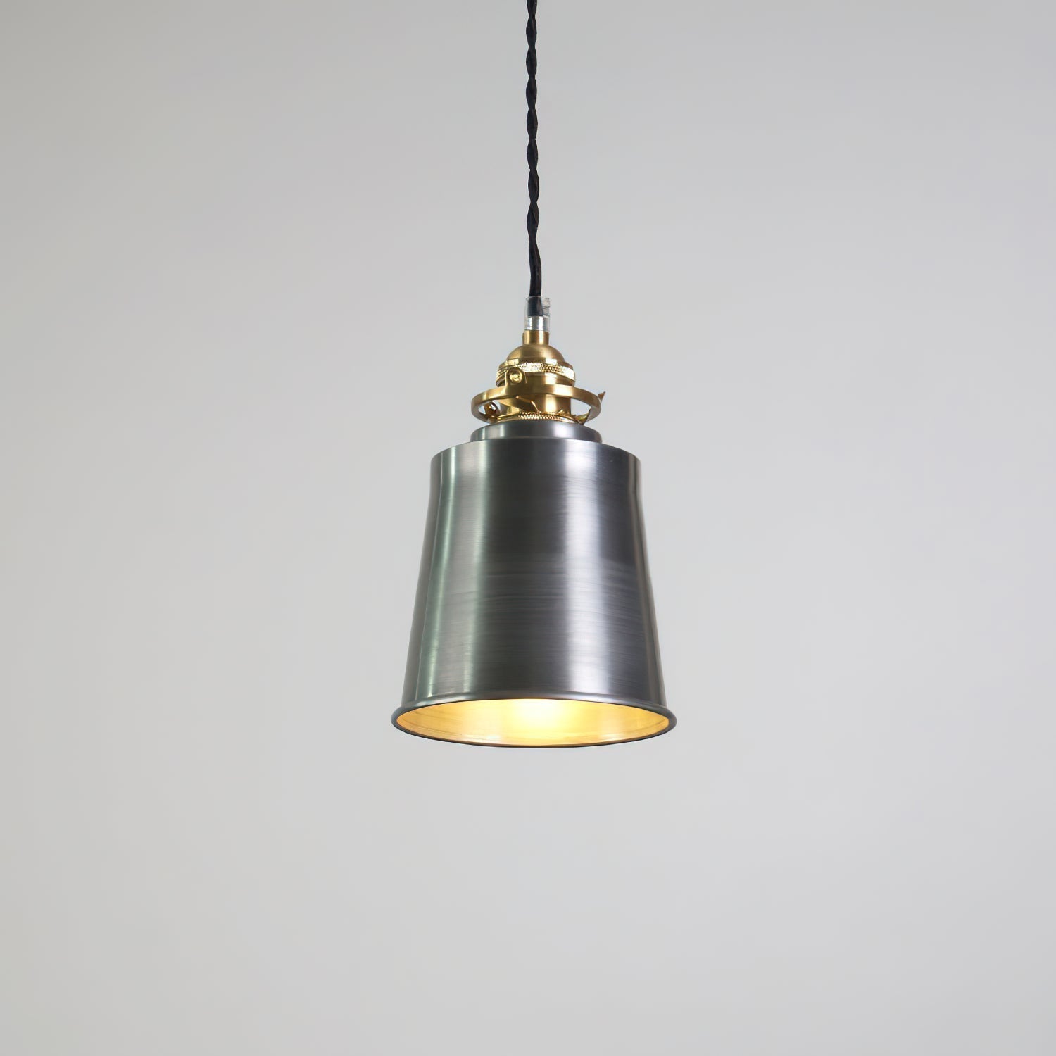 Radius Vintage Industrial Brass Metal Pendant Light - Lamp Copper