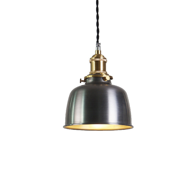 Radius Vintage Industrial Brass Metal Pendant Light - Lamp Copper
