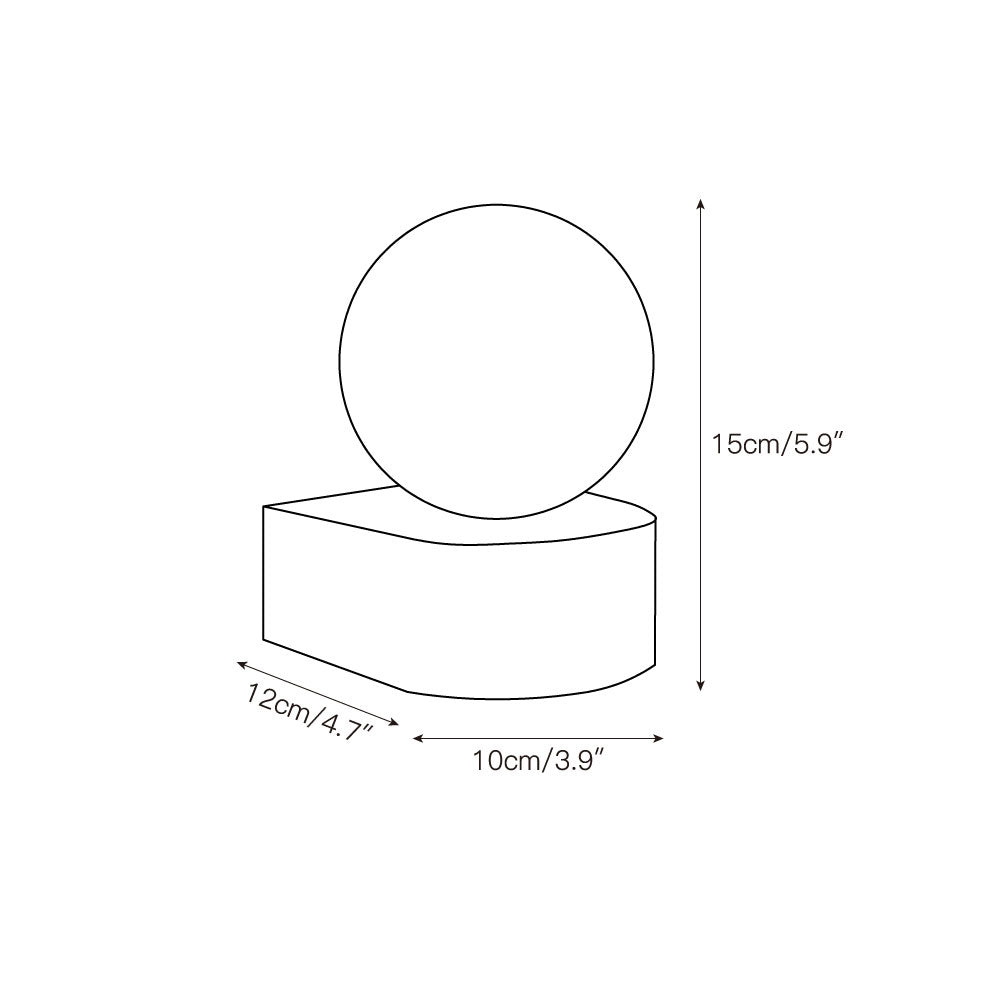 Symph Modern Minimalist Travertine Glass Wall Lamp - Lamp Copper