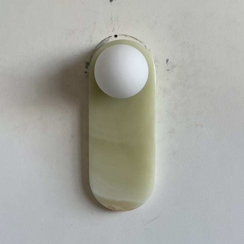 Syraeia Modern Minimalist Marble Jade Wall Lamp - Lamp Copper
