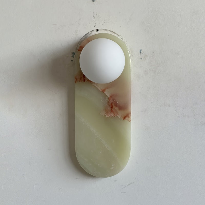 Syraeia Modern Minimalist Marble Jade Wall Lamp - Lamp Copper