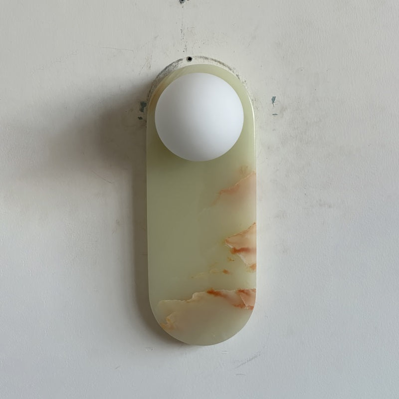 Syraeia Modern Minimalist Marble Jade Wall Lamp - Lamp Copper