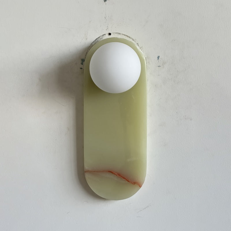 Syraeia Modern Minimalist Marble Jade Wall Lamp - Lamp Copper