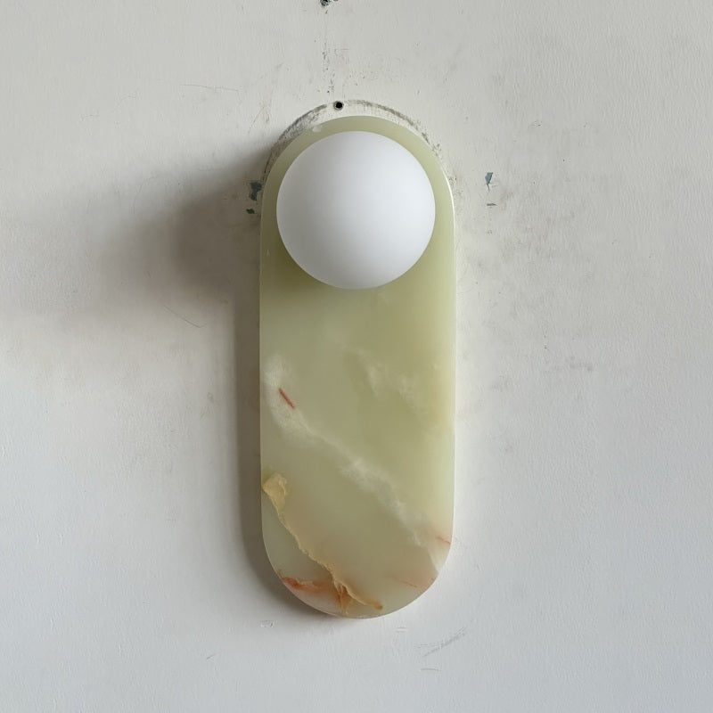 Syraeia Modern Minimalist Marble Jade Wall Lamp - Lamp Copper