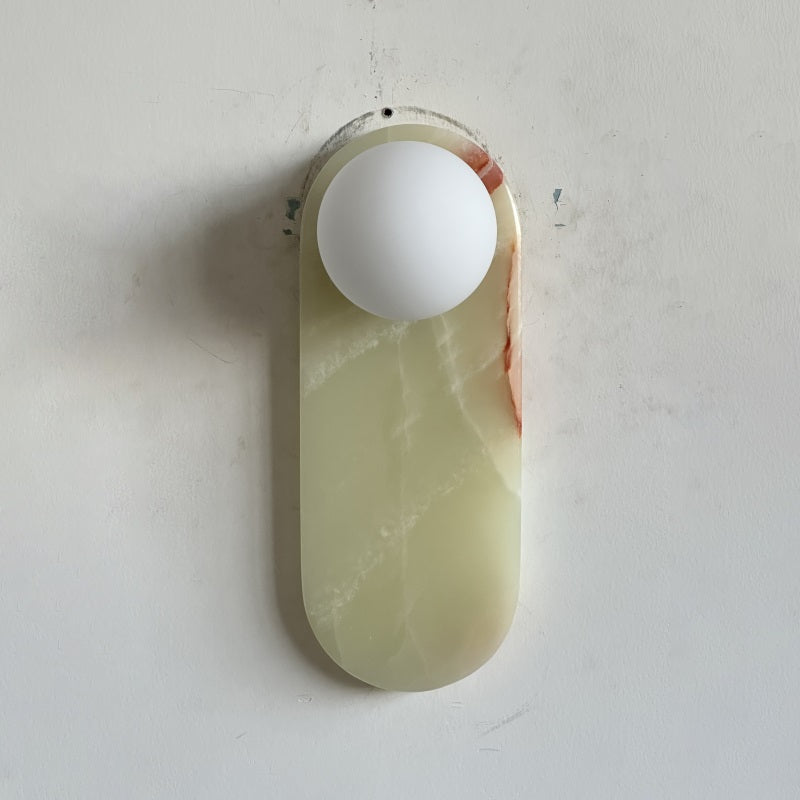 Syraeia Modern Minimalist Marble Jade Wall Lamp - Lamp Copper