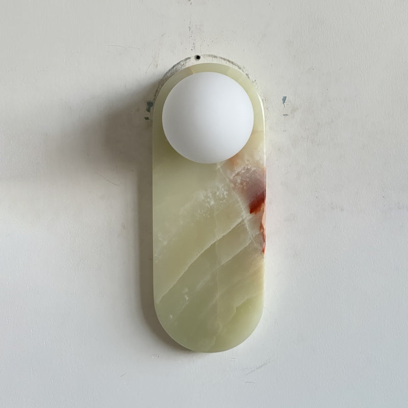 Syraeia Modern Minimalist Marble Jade Wall Lamp - Lamp Copper