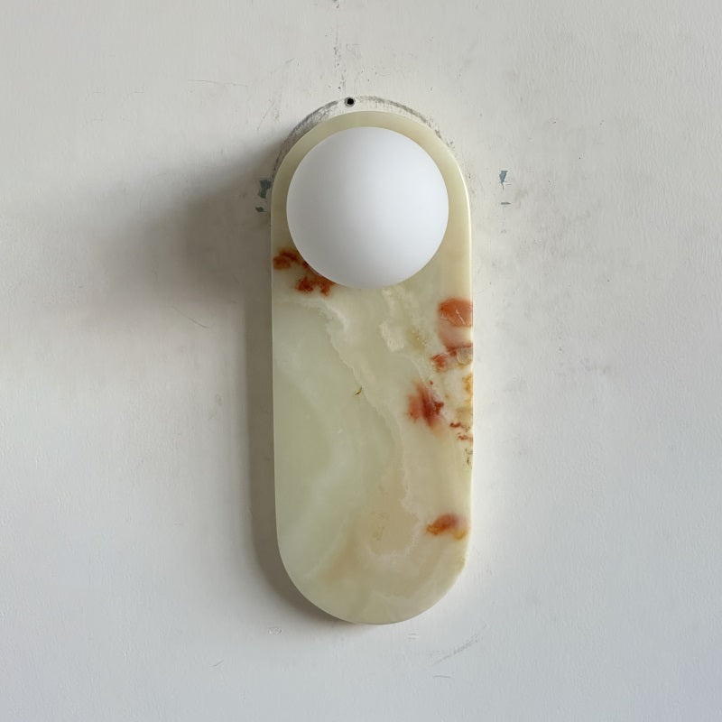 Syraeia Modern Minimalist Marble Jade Wall Lamp - Lamp Copper
