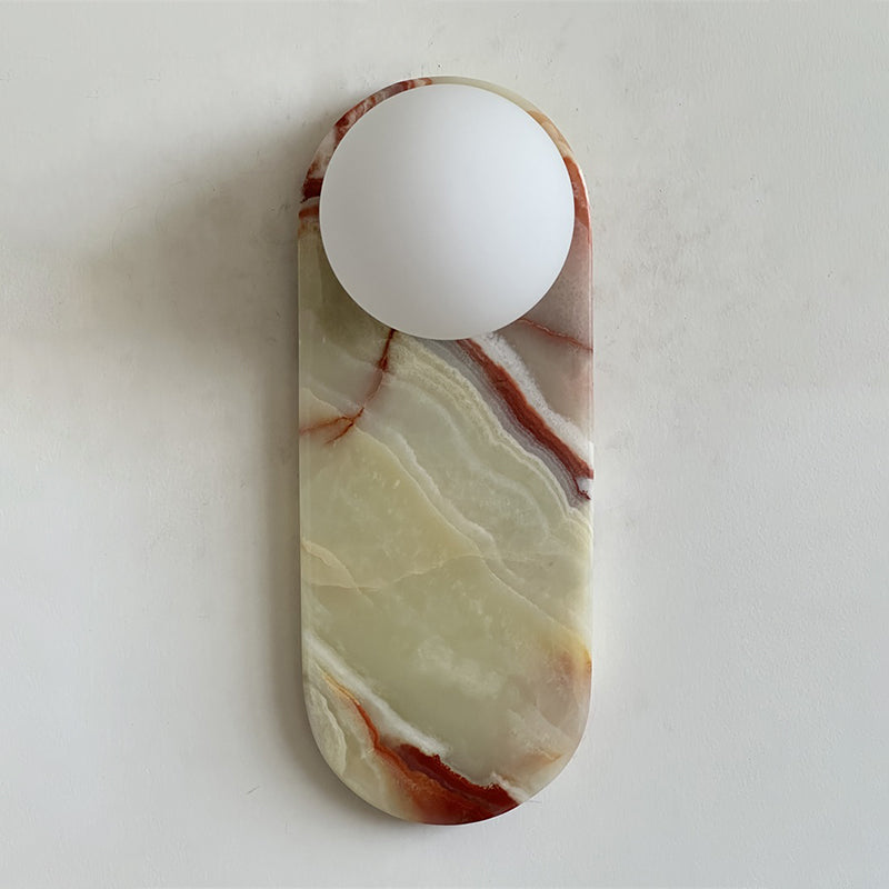 Idoraris Modern Minimalist Cyan Jade Sconce Wall Lamp - Lamp Copper