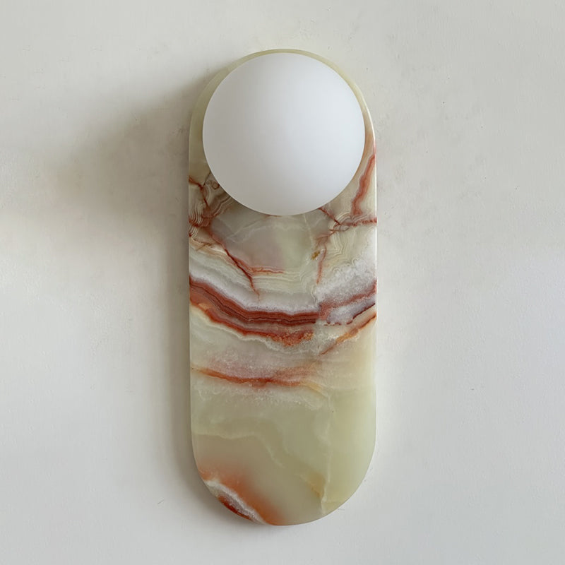 Idoraris Modern Minimalist Cyan Jade Sconce Wall Lamp - Lamp Copper