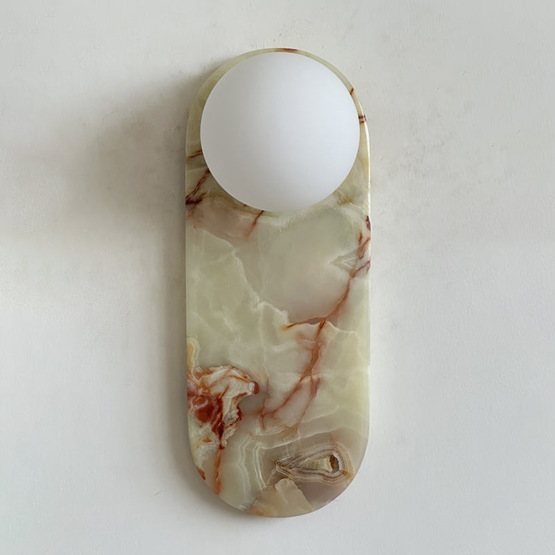 Idoraris Modern Minimalist Cyan Jade Sconce Wall Lamp - Lamp Copper