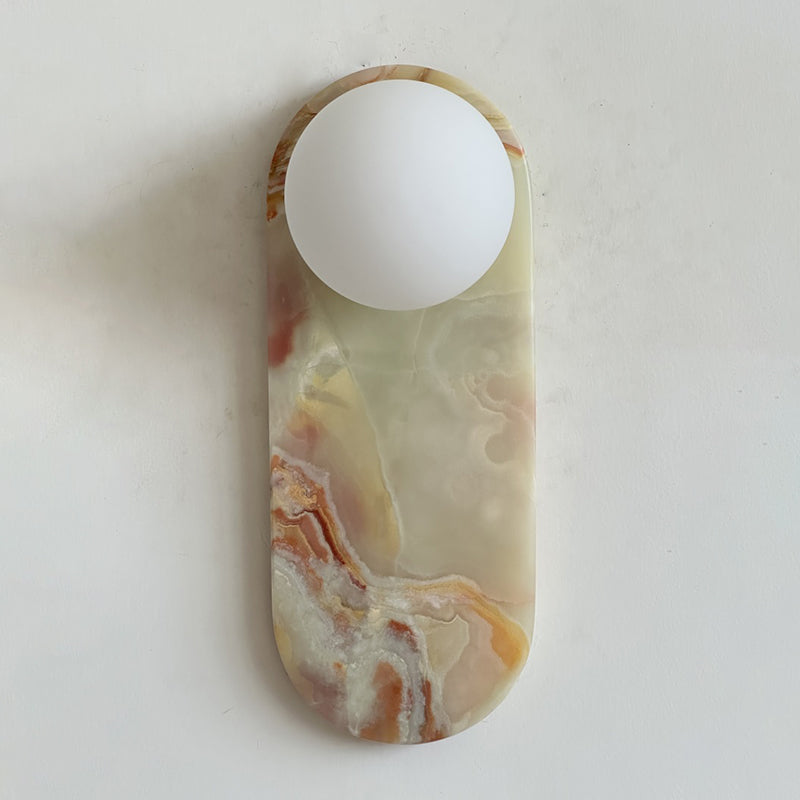 Idoraris Modern Minimalist Cyan Jade Sconce Wall Lamp - Lamp Copper