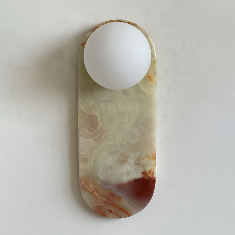 Idoraris Modern Minimalist Cyan Jade Sconce Wall Lamp - Lamp Copper