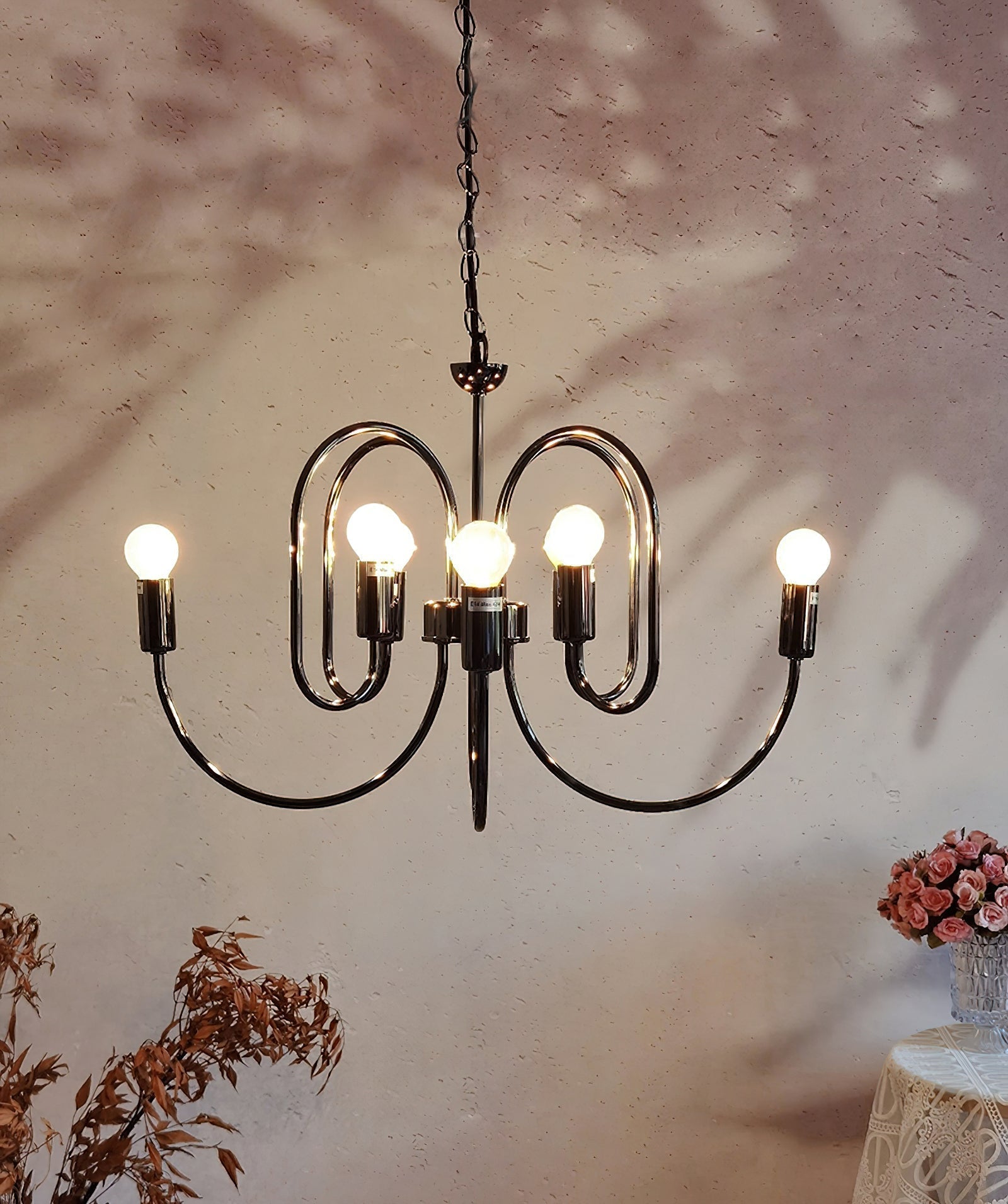 Ombre Elegance Vintage Industrial Metal Chandelier - Lamp Copper