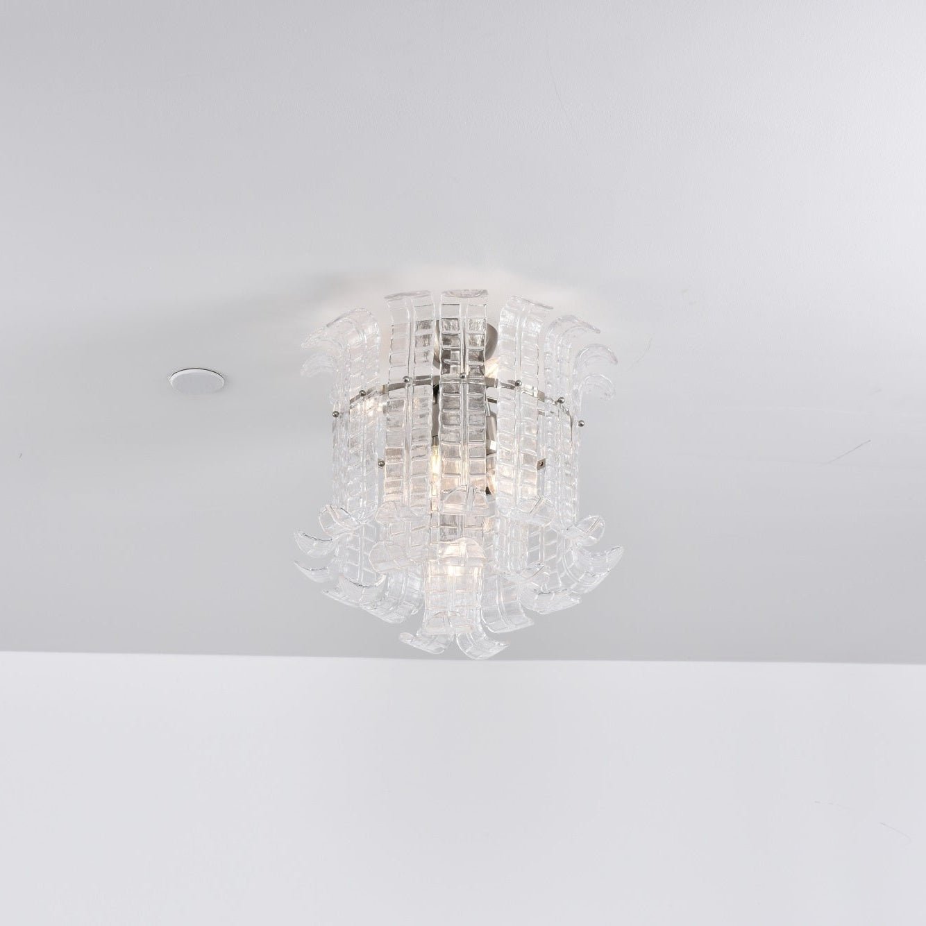 Aurora Ceiling Lamp Clear Murano Glass Flush Mount - Neutralighting