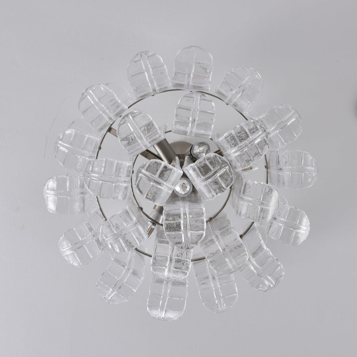 Aurora Ceiling Lamp Clear Murano Glass Flush Mount - Neutralighting