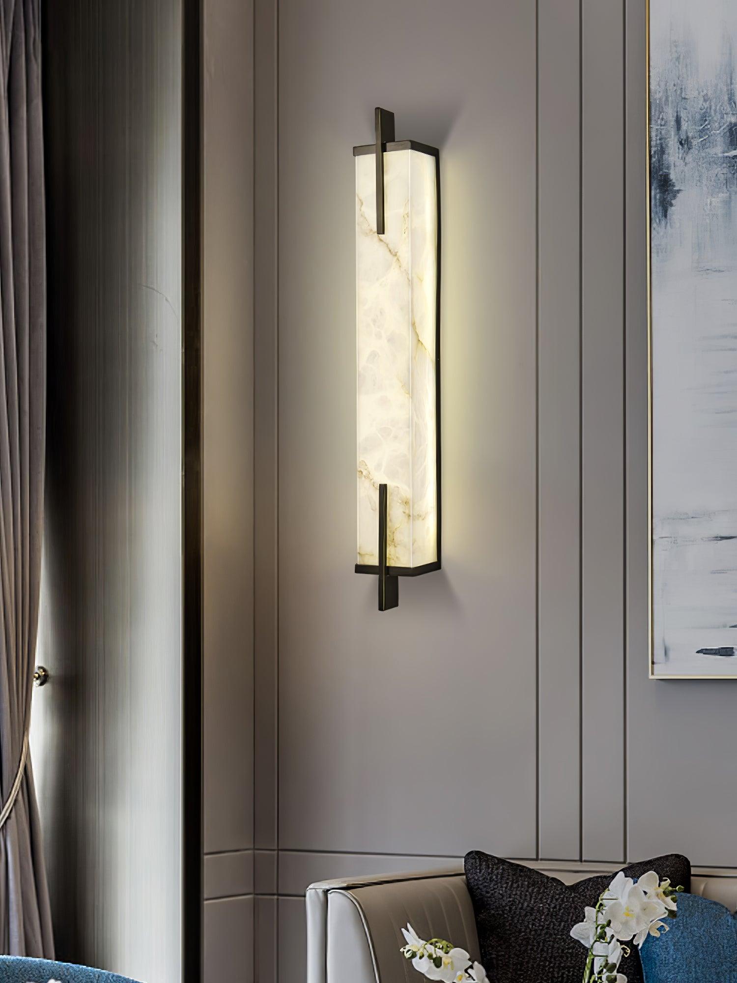 Aurcarir Rectangular Alabaster Wall Light - Neutralighting