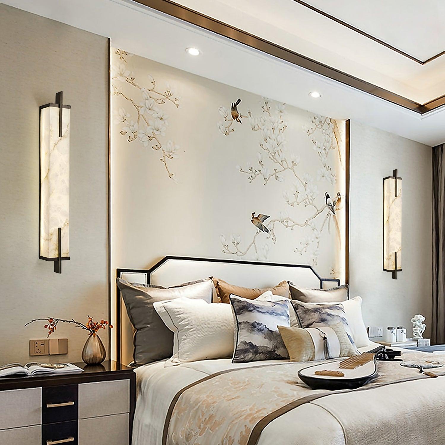 Aurcarir Rectangular Alabaster Wall Light - Neutralighting