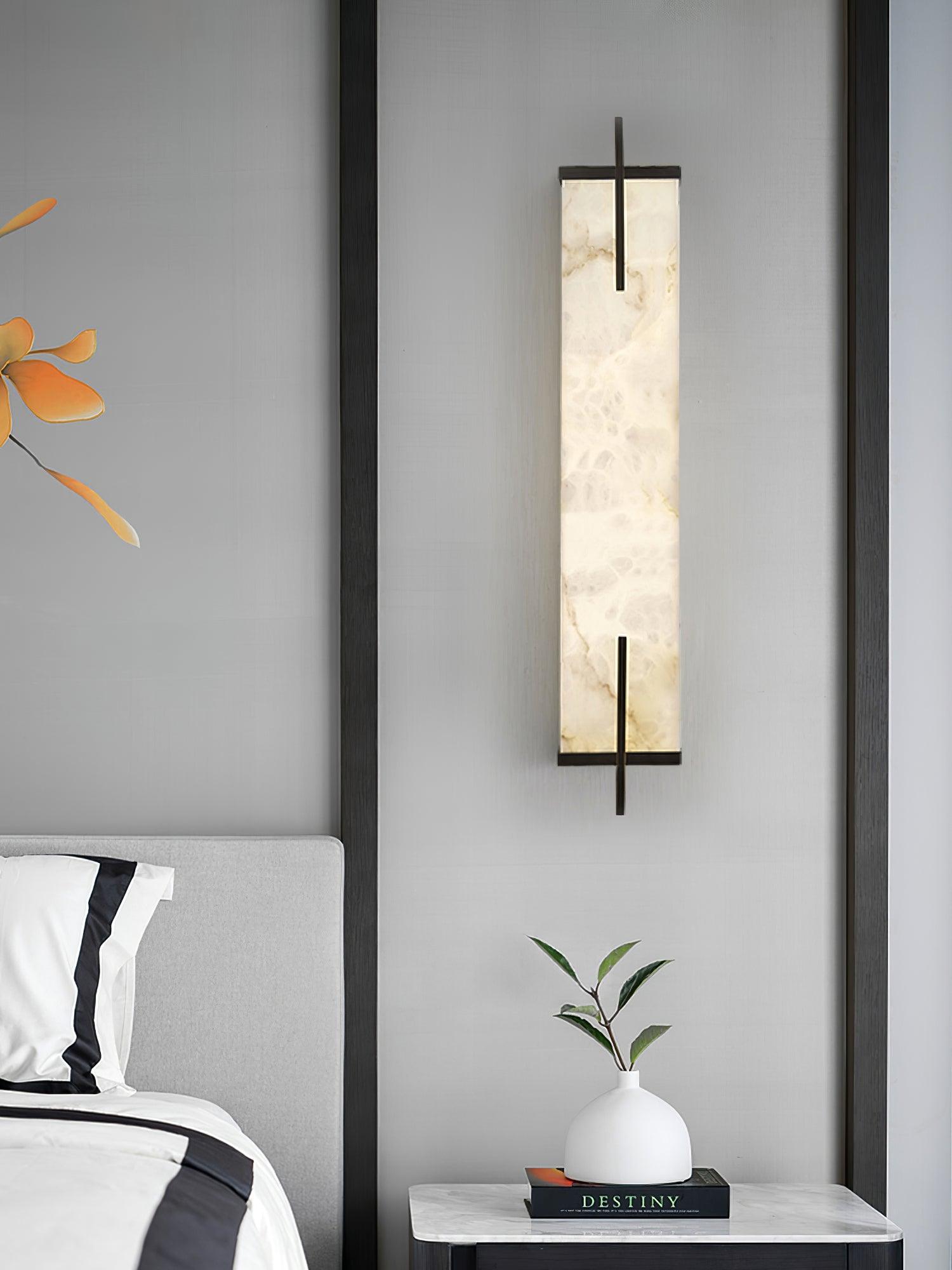 Aurcarir Rectangular Alabaster Wall Light - Neutralighting
