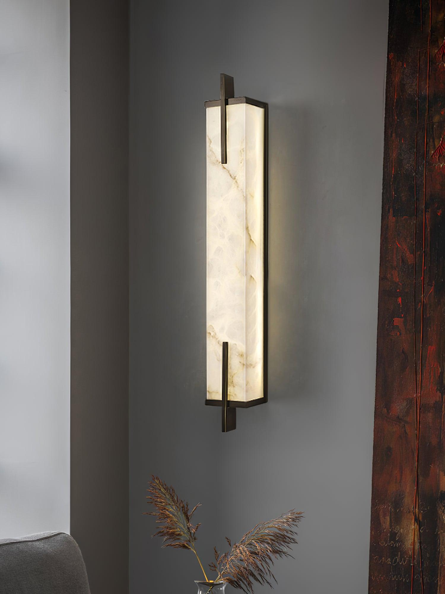 Aurcarir Rectangular Alabaster Wall Light - Neutralighting
