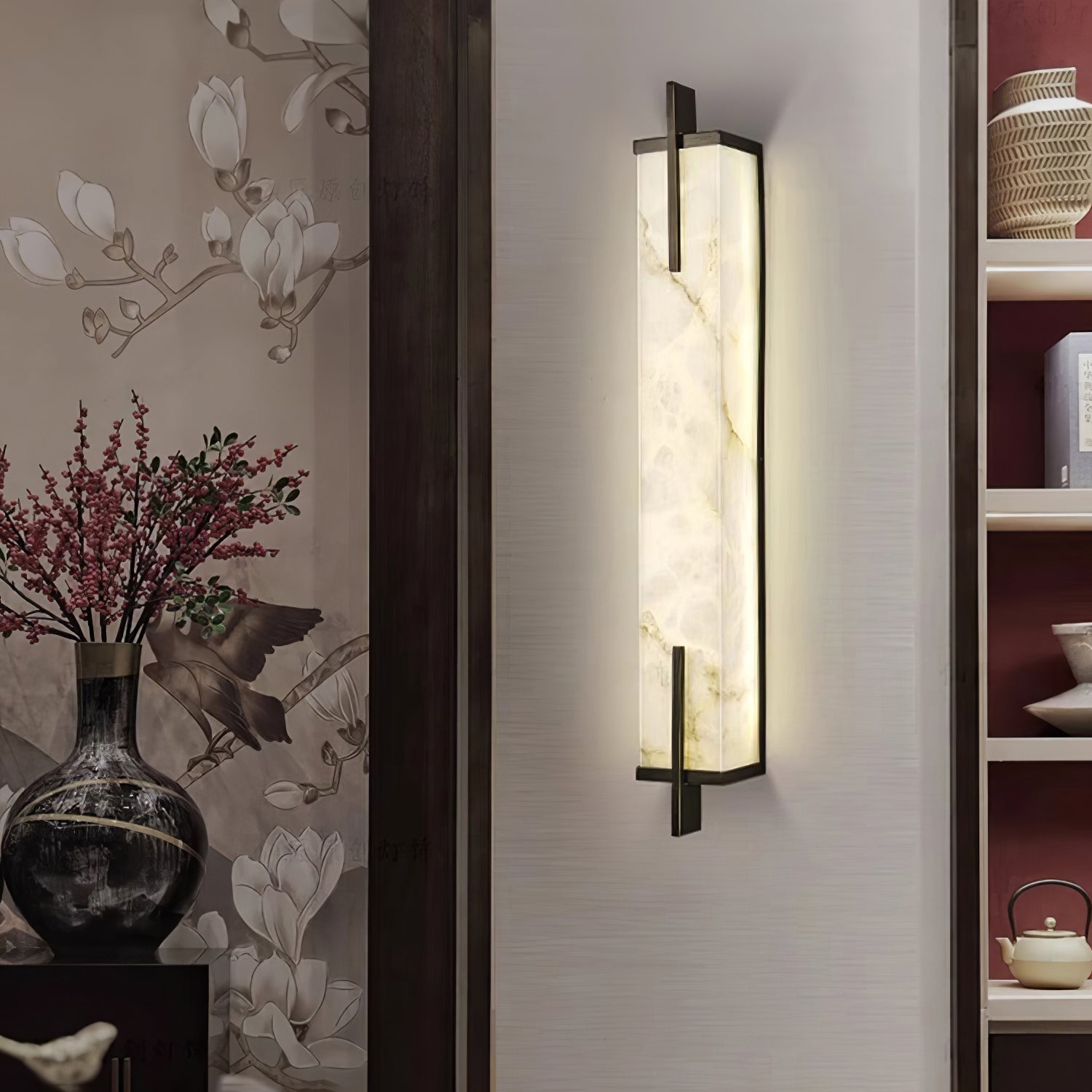 Aurcarir Rectangular Alabaster Wall Light - Neutralighting