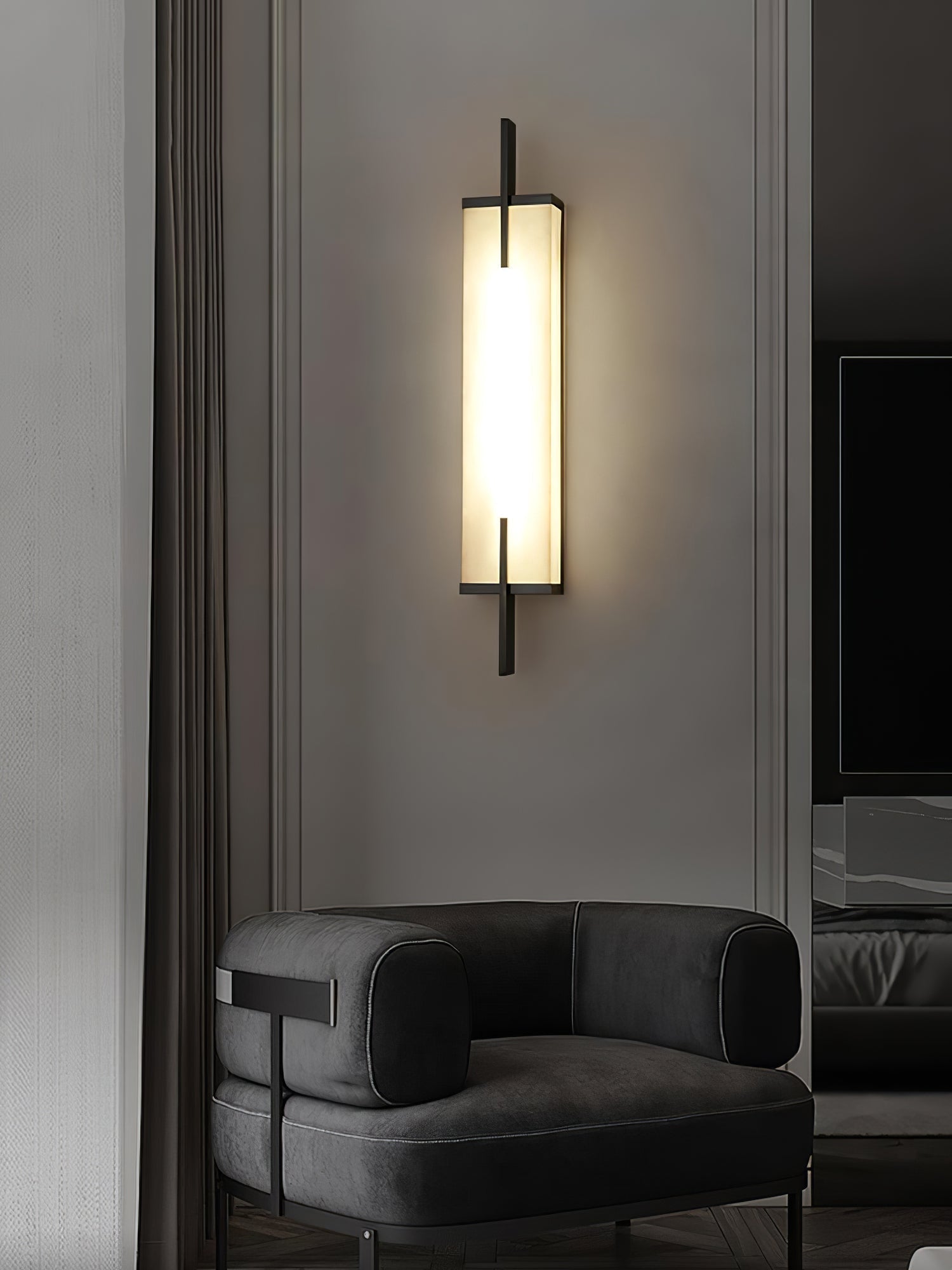 Aurcarir Rectangular Alabaster Wall Light - Neutralighting