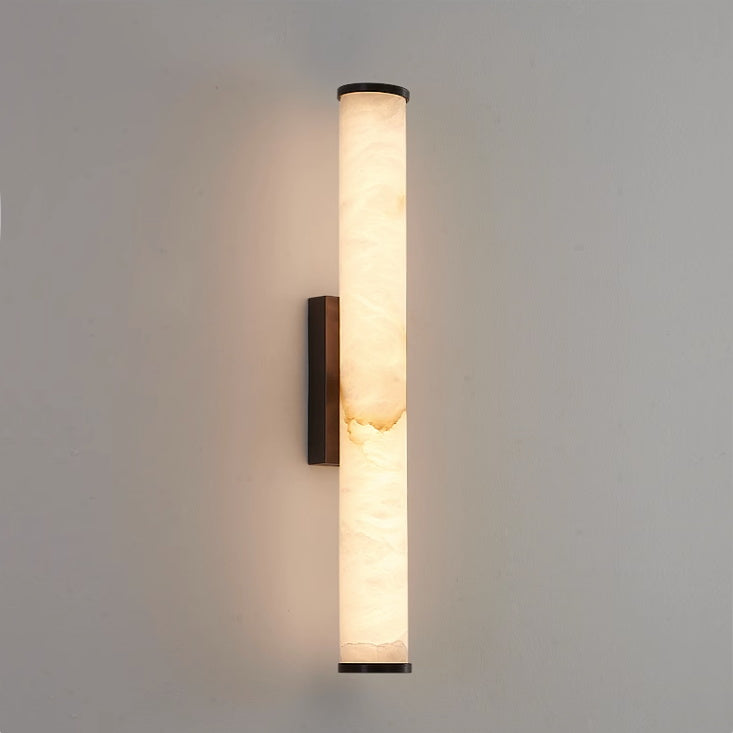 Arcus Modern Minimalist Elegance Brass Alabaster Sconce Wall Lamp - Lamp Copper