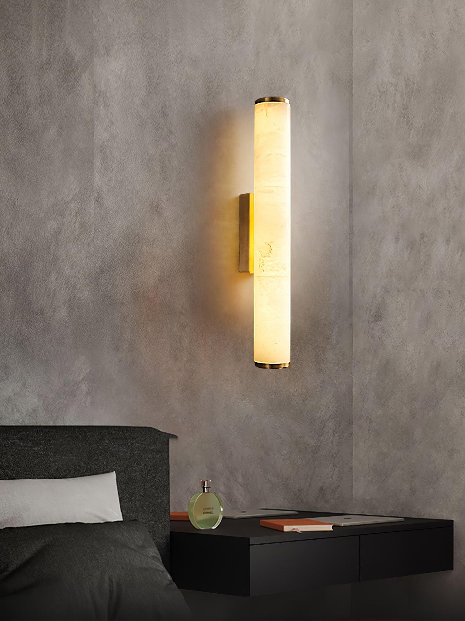 Nyvynor Rectangular Alabaster Wall Light - Neutralighting