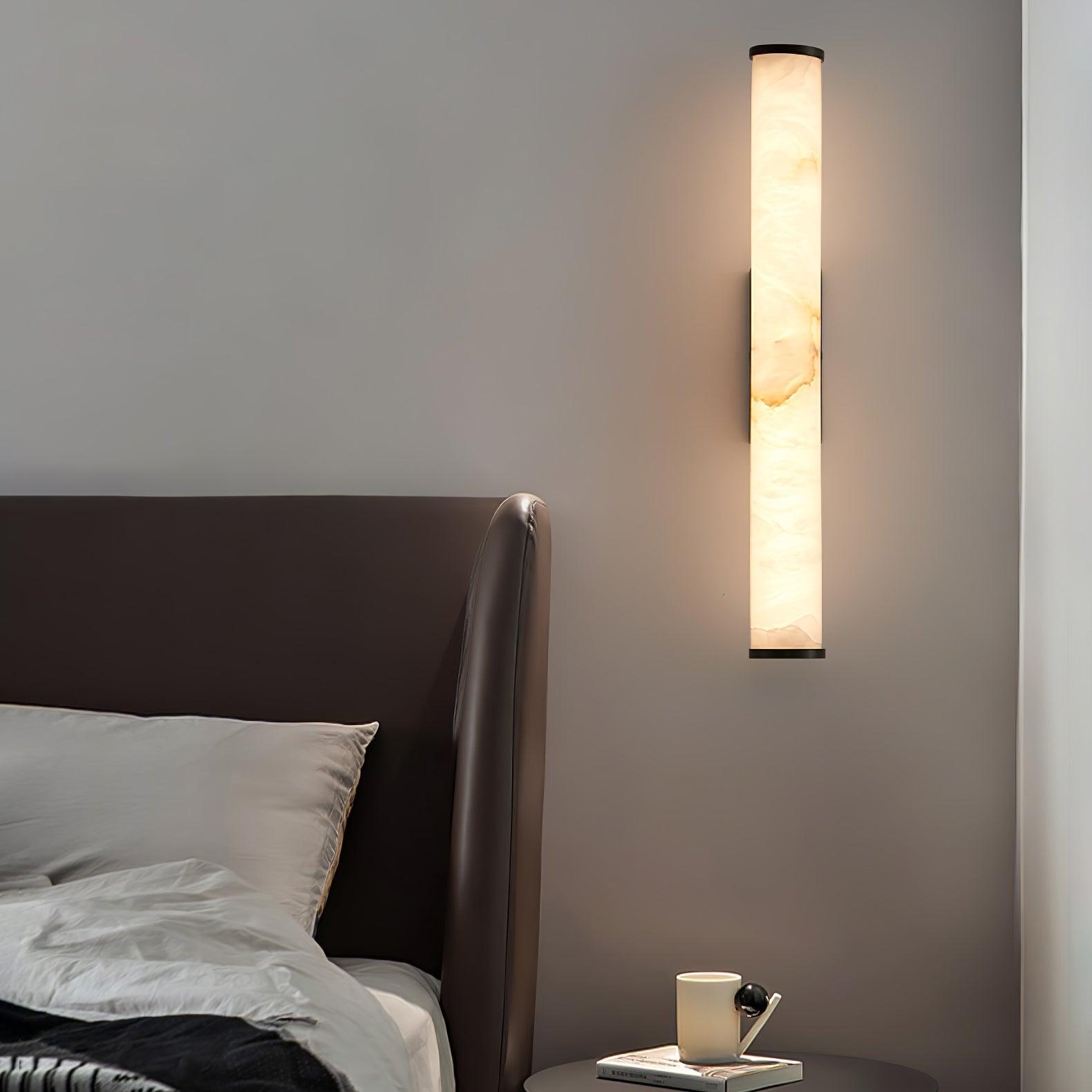 Nyvynor Rectangular Alabaster Wall Light - Neutralighting