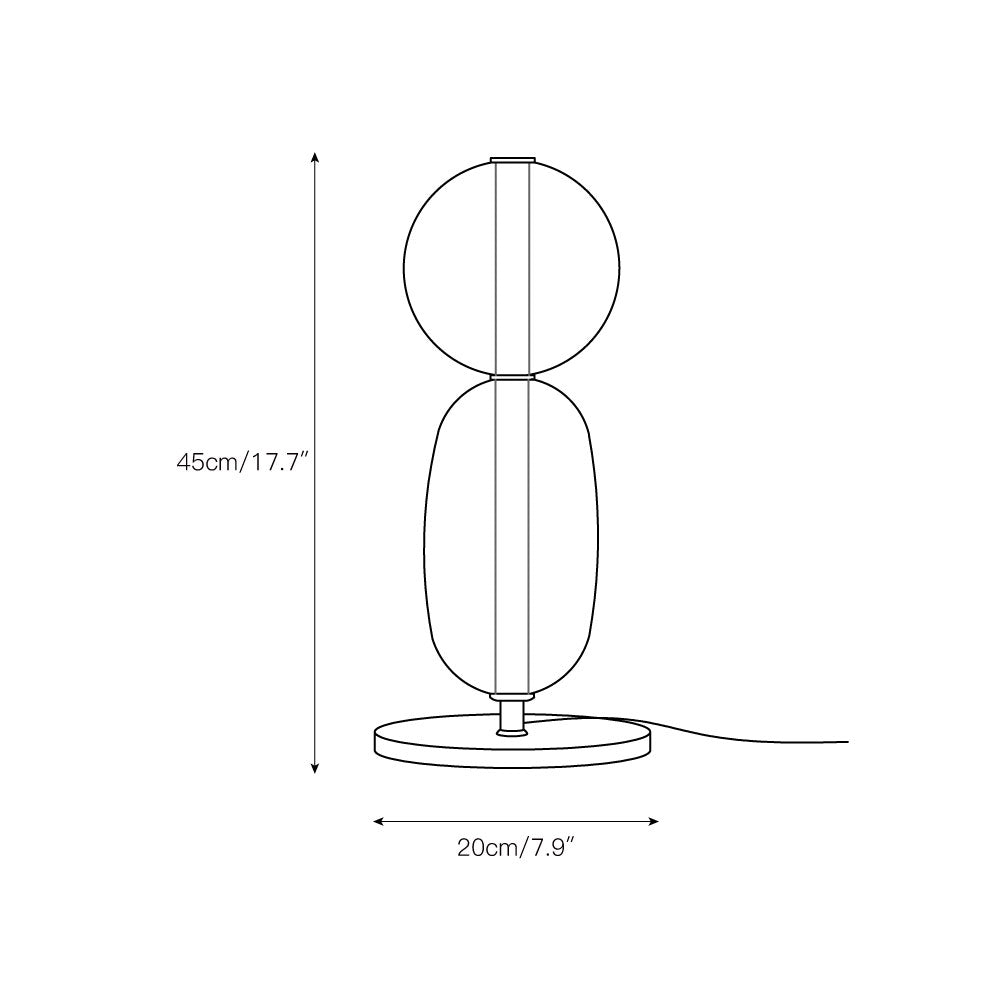 Stained Glass Table Lamp - Lamp Copper
