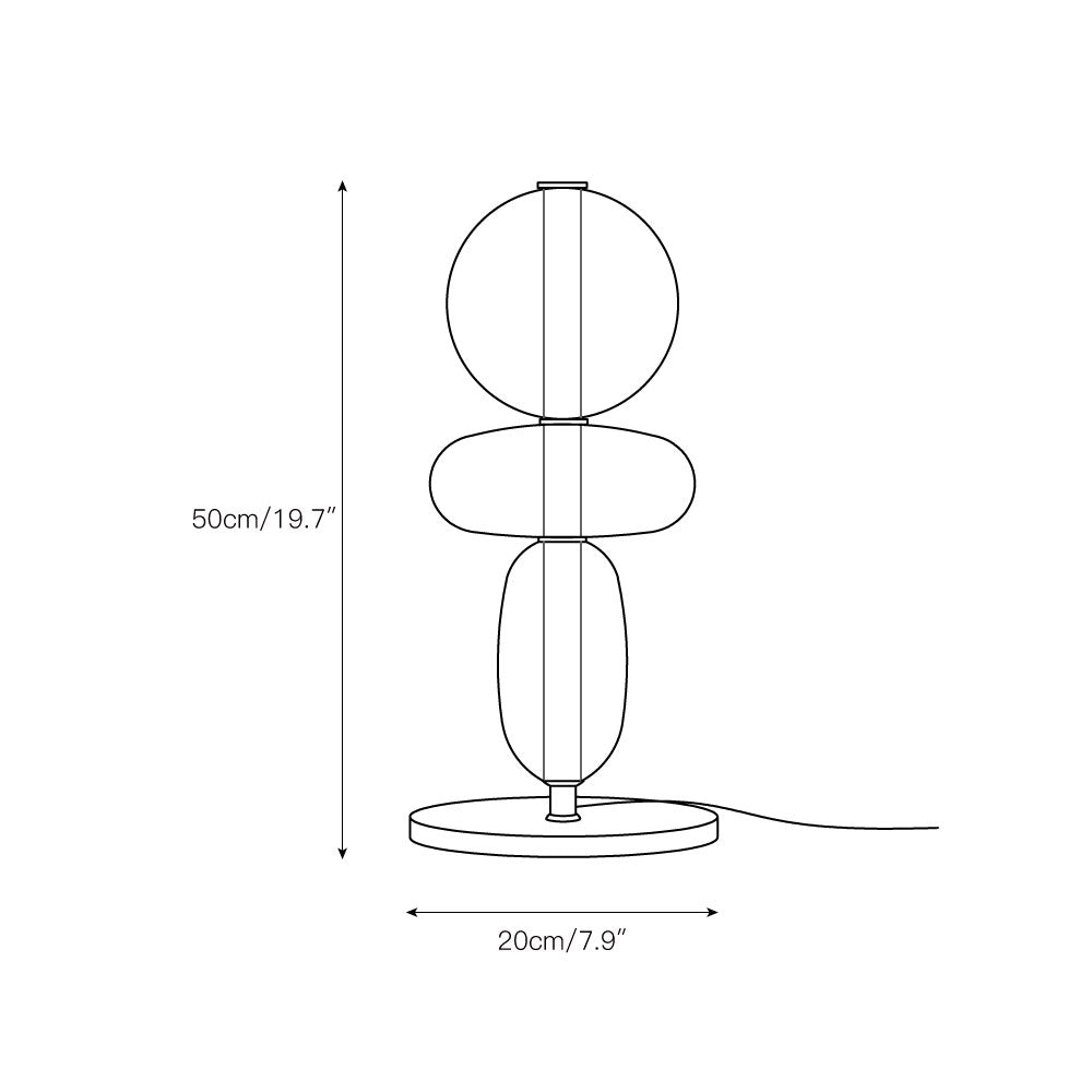Stained Glass Table Lamp - Lamp Copper
